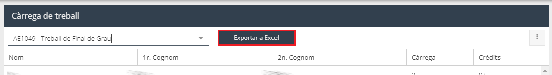Exportar a Excel